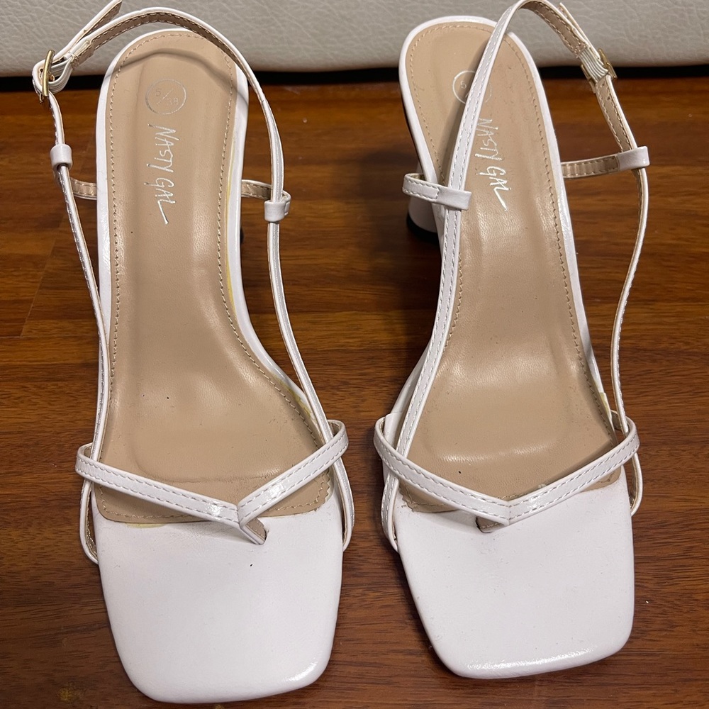 Womens white heels